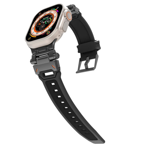 Cinturino per orologio in TPU con connettore in acciaio inossidabile, For Apple Watch Ultra 49mm