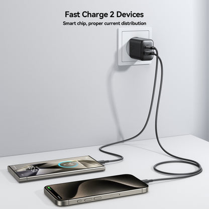 JOYROOM JR-TCF13 25W Dual Ports USB + Type-C Charger