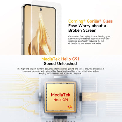 Ulefone Note 18 Pro, 6 GB + 256 GB, Face ID e impronta digitale laterale, 6,78 pollici Android 14 MediaTek Helio G91 MTK6769 Octa Core, rete: 4G, doppia SIM, OTG, NFC