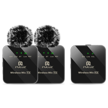Microfono lavalier wireless PULUZ 2 TX + 1 RX, 2 TX + 1 RX