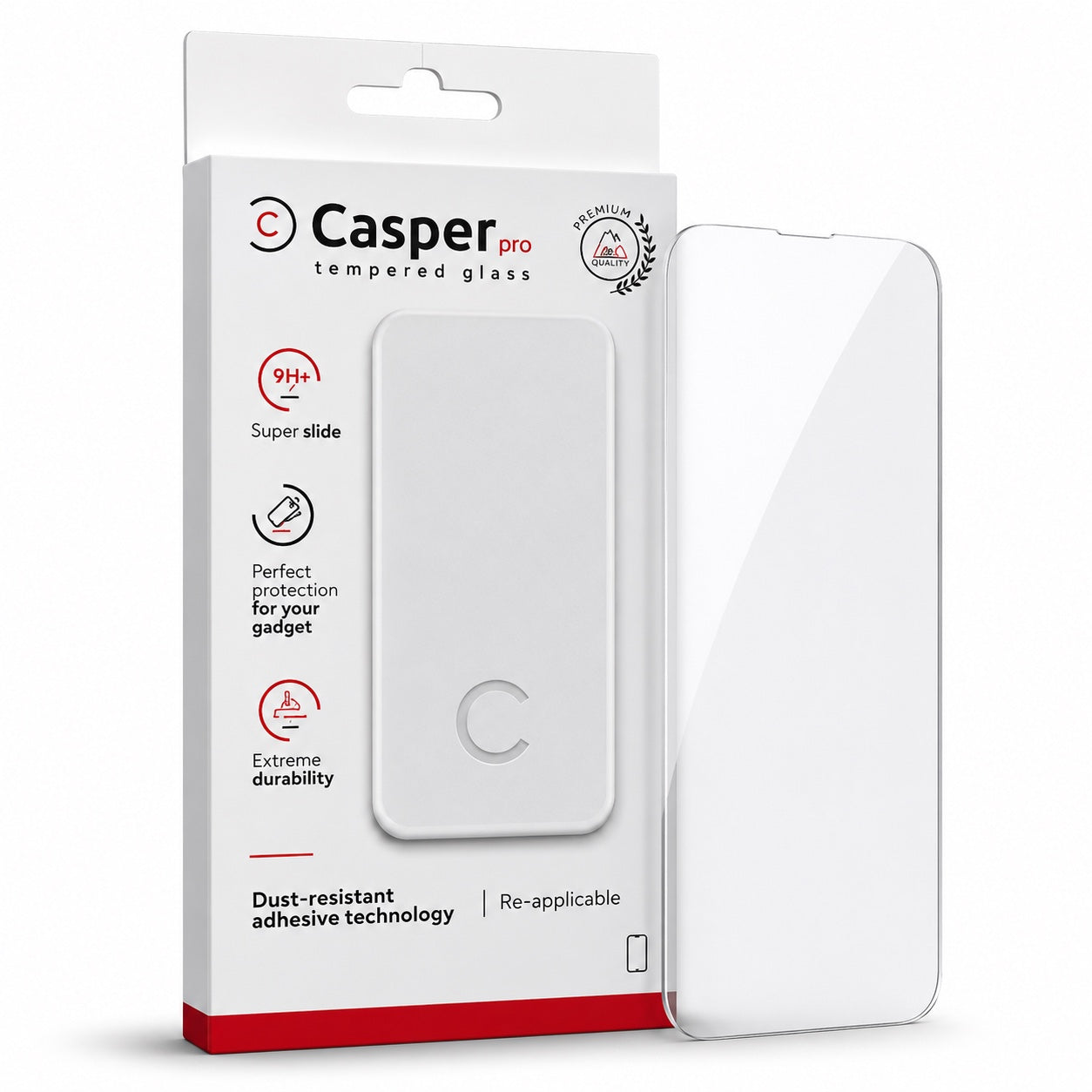 Casper Pro Tempered Glass Clear - immagine SHD Pop Out